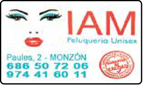 Logotipo de IAM Peluquería Unisex en Monzón
